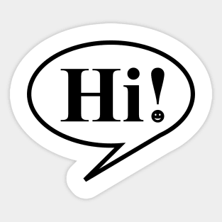 Hi! Sticker